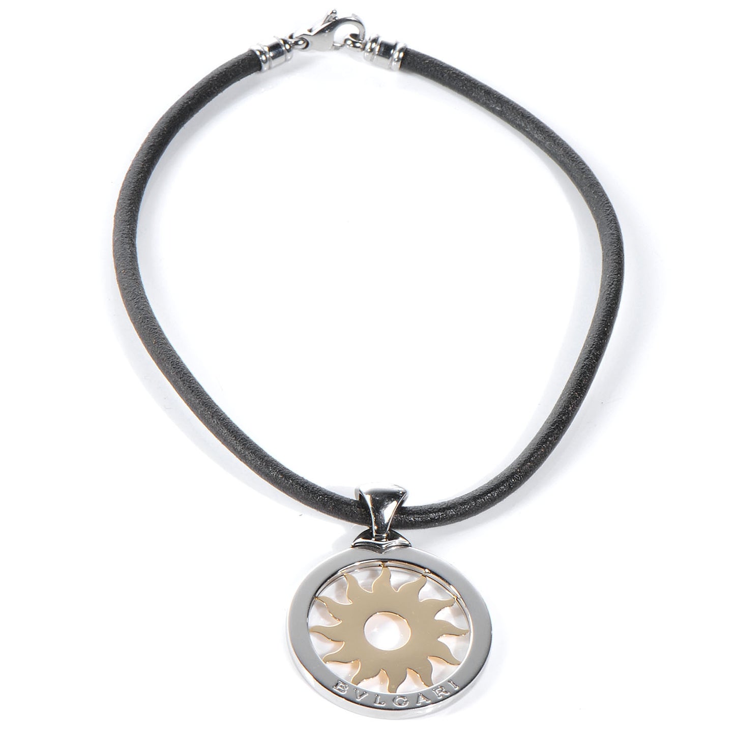 BVLGARI 18k Gold Sun Tondo Necklace