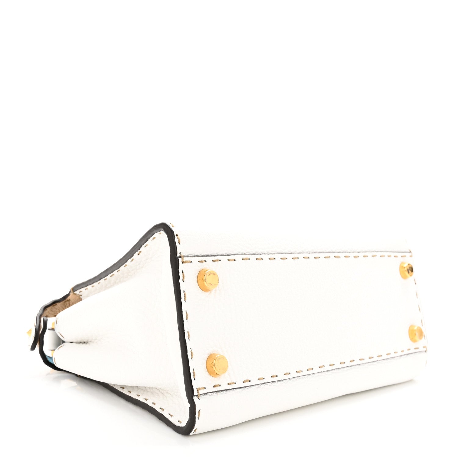 Fendi Cuoio Romano Selleria Medium Peekaboo Iconic Essentially Satchel Camelia Sand Cyber 4 of 11