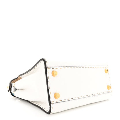 Fendi Cuoio Romano Selleria Medium Peekaboo Iconic Essentially Satchel Camelia Sand Cyber 4 of 11