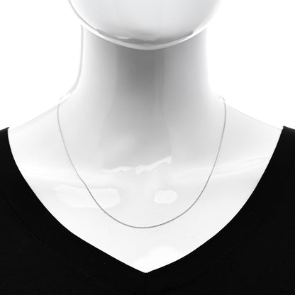Tiffany 18K White Gold Chain Necklace 18" 2 of 6