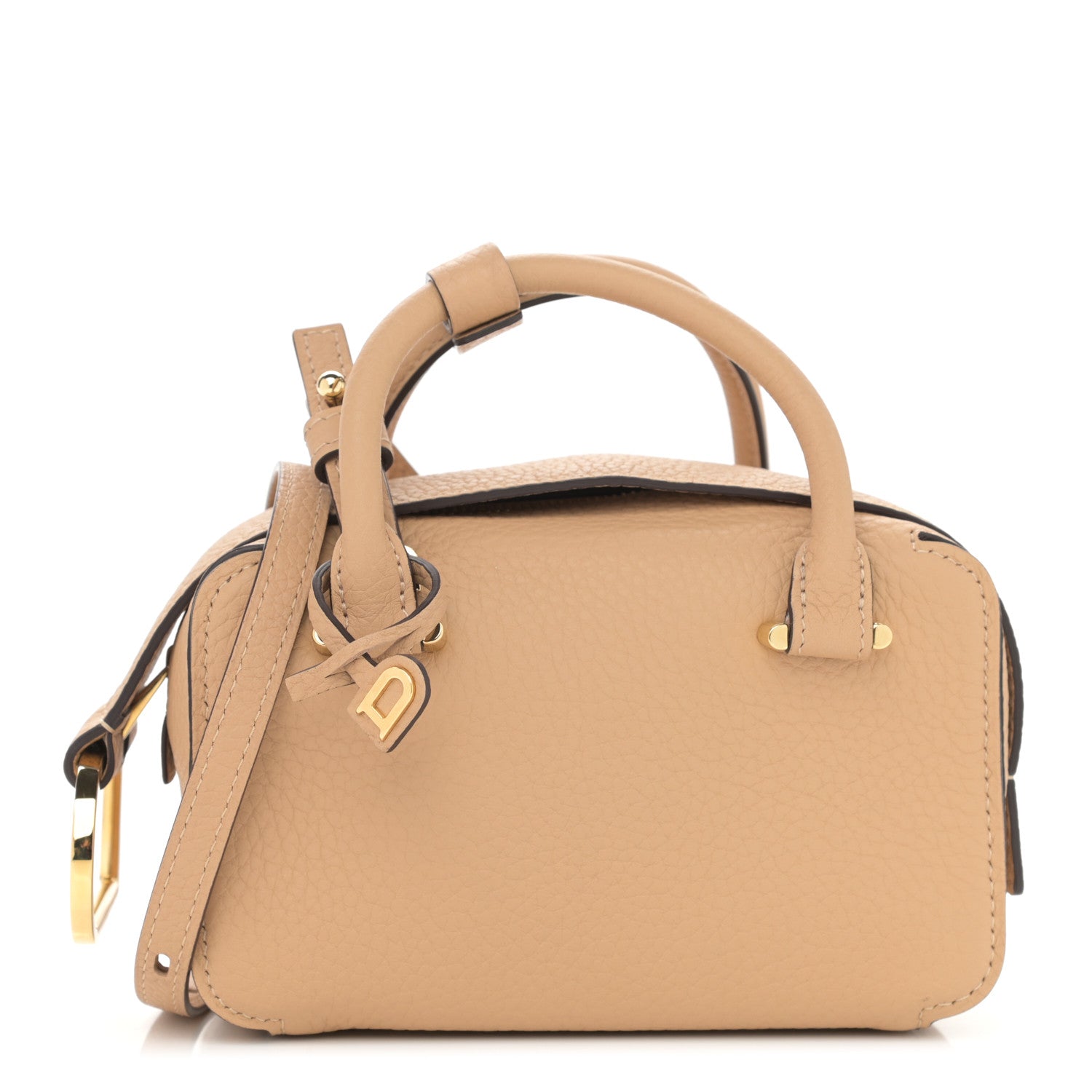 Delvaux Taurillon Soft Nano Cool Box Satchel Latte 1 of 10