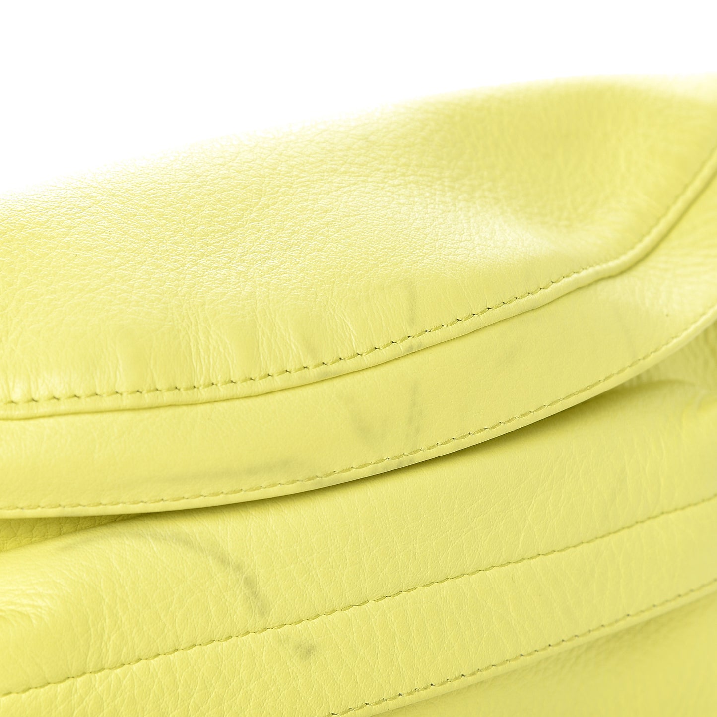Smooth Calfskin Logo Large Everyday Beltpack Acid Green