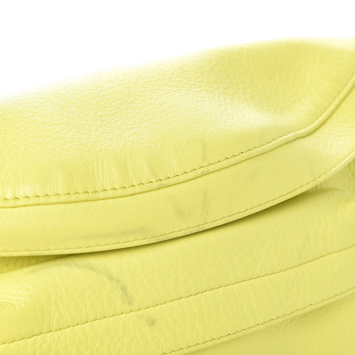 Balenciaga Smooth Calfskin Logo Large Everyday Beltpack Acid Green 9 of 12