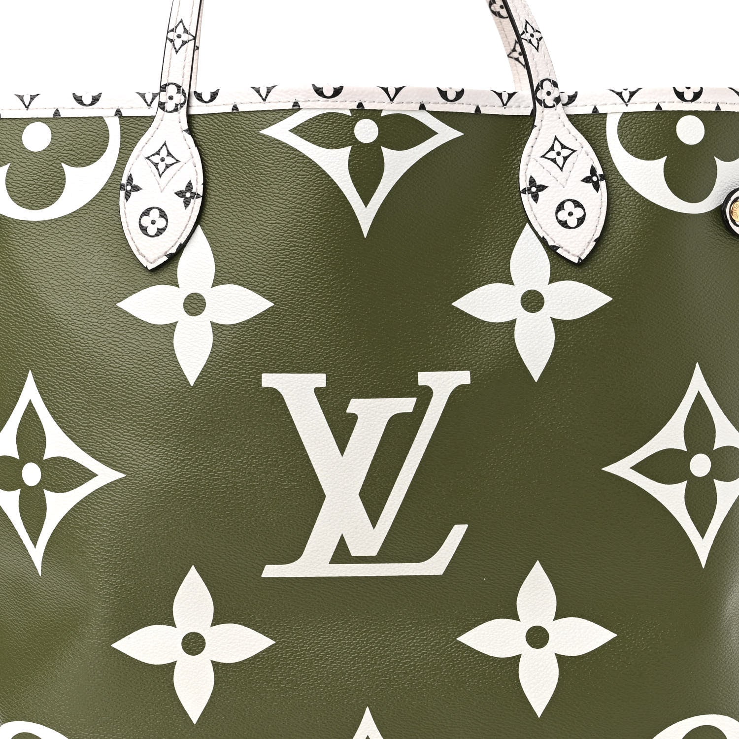 Louis Vuitton Monogram Giant Neverfull MM Kaki 8 of 10