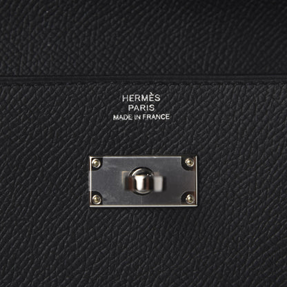 Hermes Epsom Kelly Longue Wallet Black 6 of 9