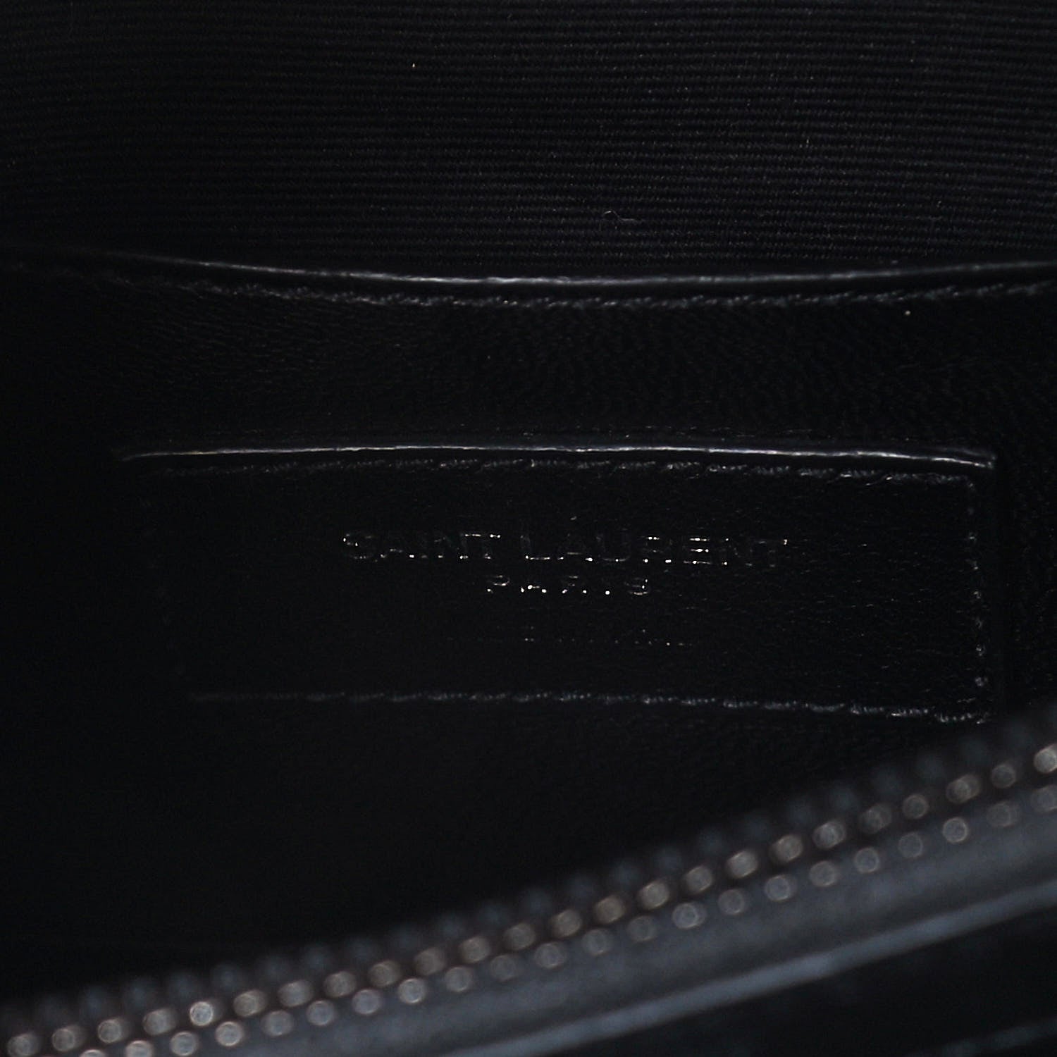 Saint Laurent Sheepskin Matelasse Chevron Patchwork Monogram Medium College Bag Black 8 of 17