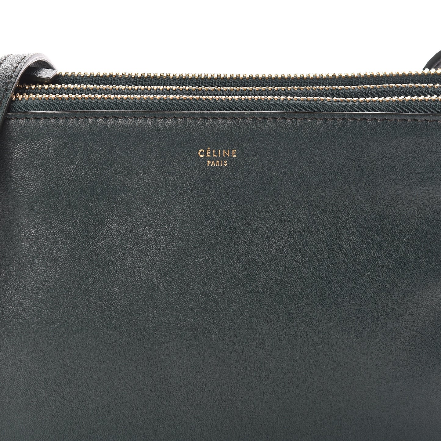 Lambskin Small Trio Crossbody Bag Dark Green