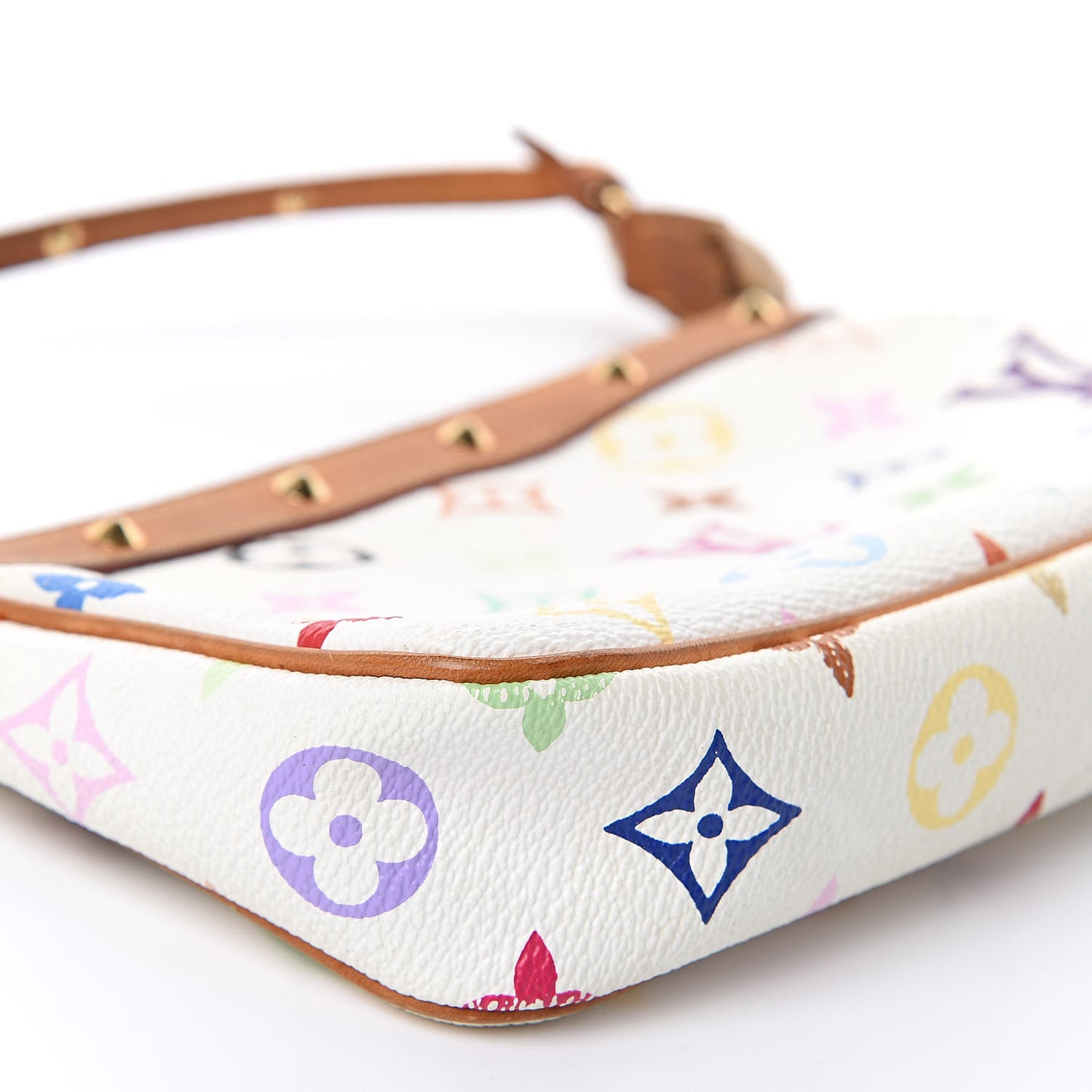 Monogram Multicolor Pochette Accessories White