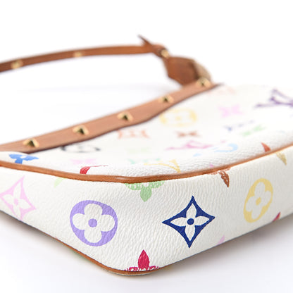 Louis Vuitton Monogram Multicolor Pochette Accessories White 7 of 15