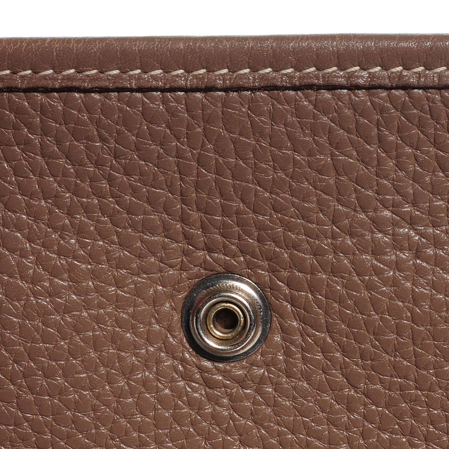 Hermes Taurillon Clemence Evelyne PM Etoupe 13 of 16