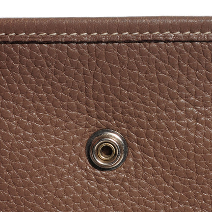 Hermes Taurillon Clemence Evelyne PM Etoupe 13 of 16
