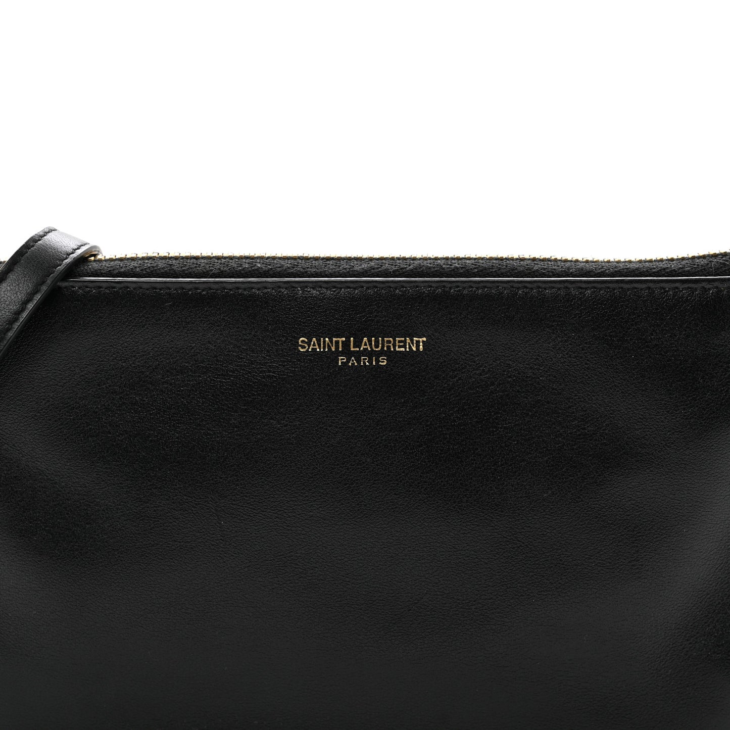 Calfskin Monogram Phone Pouch Crossbody Bag Black