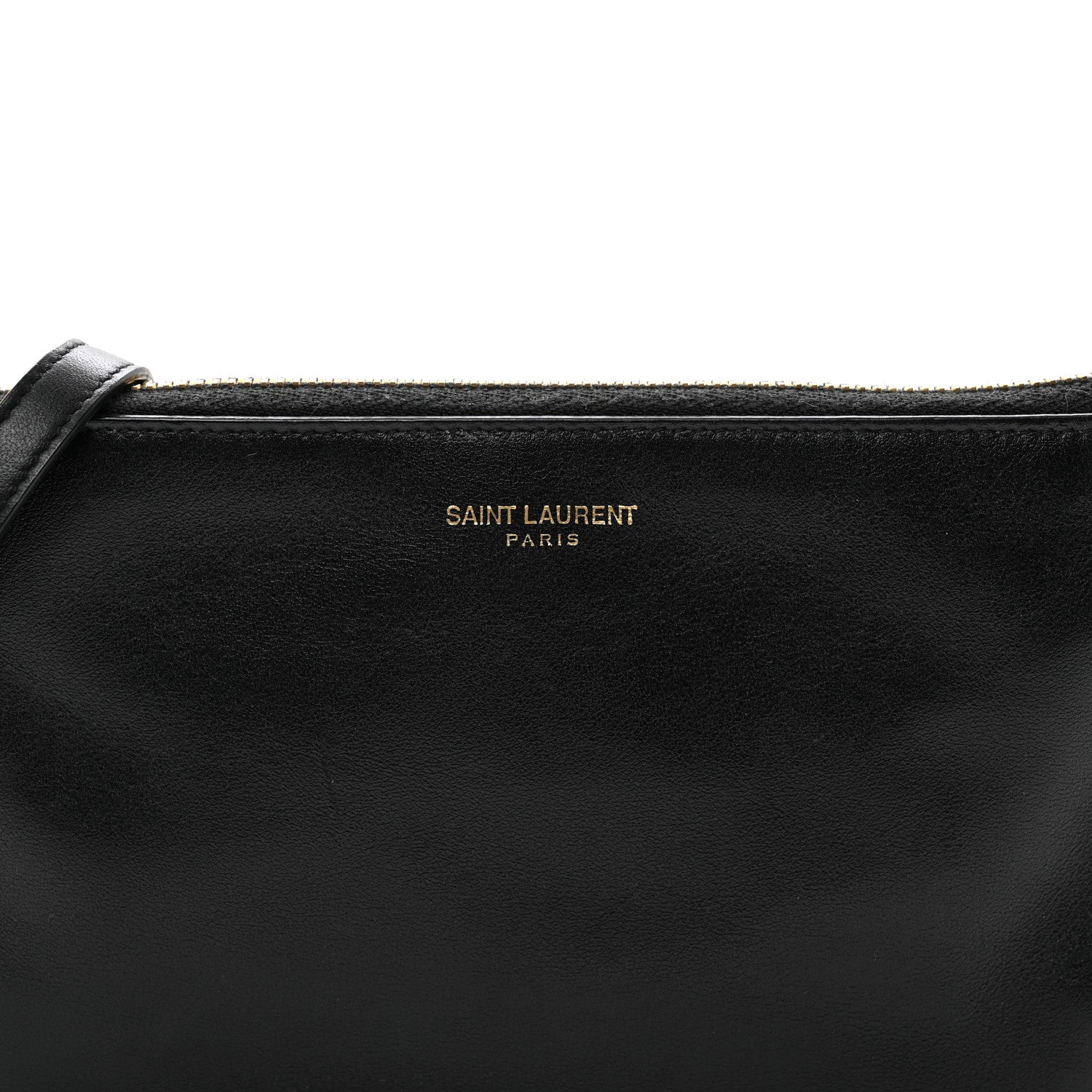 Saint Laurent Calfskin Monogram Phone Pouch Crossbody Bag Black 6 of 9