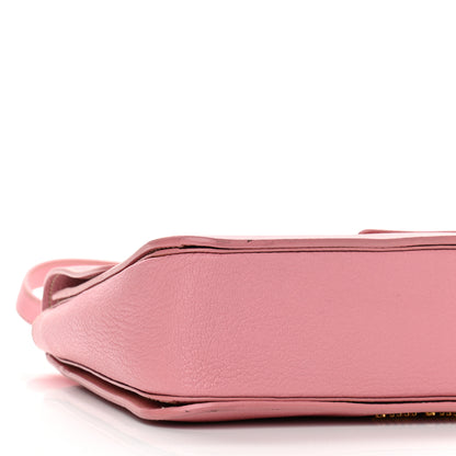 Miu Miu Goatskin Madras Shopping Tote Rosa 8 of 9