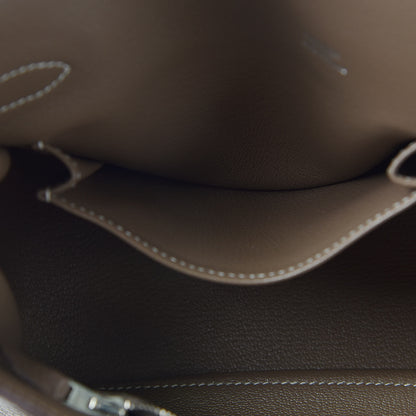 Hermes Taurillon Clemence Jypsiere 28 Etoupe 8 of 15