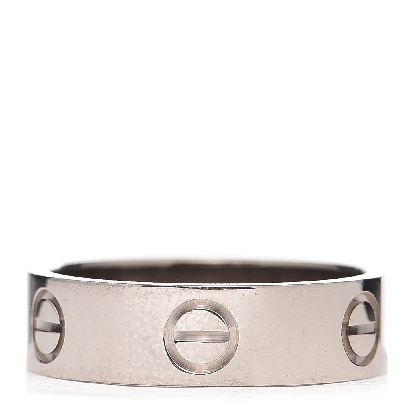 18K White Gold 5.5mm LOVE Ring 54 7