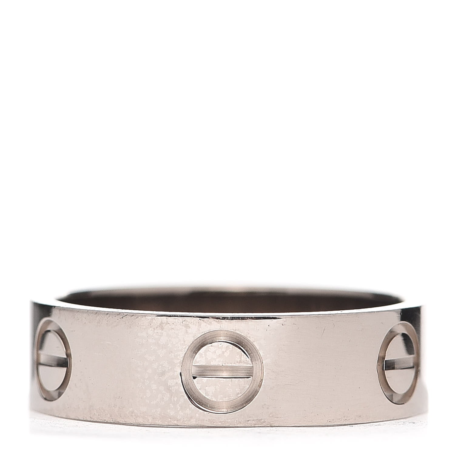 Cartier 18K White Gold 5.5mm LOVE Ring 54 7 3 of 4