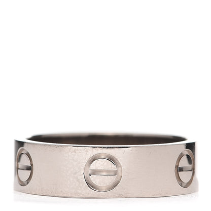 Cartier 18K White Gold 5.5mm LOVE Ring 54 7 3 of 4