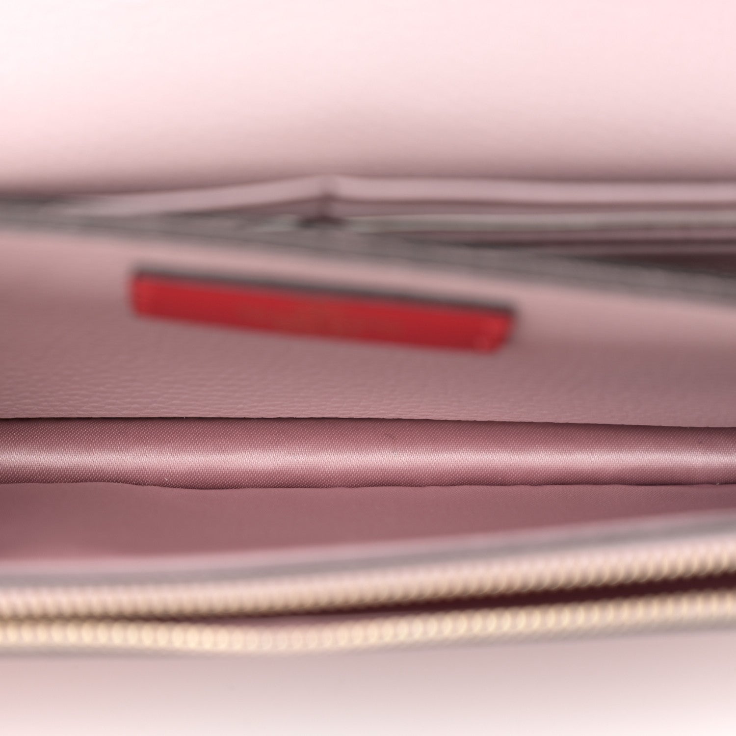 Valentino Garavani Pebbled Calfskin Rockstud Flap Wallet On Chain Water Lilac 5 of 9
