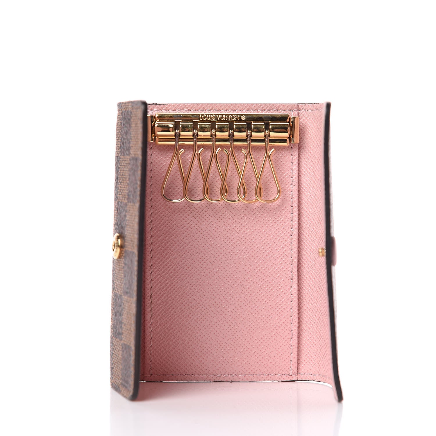 Louis Vuitton Damier Ebene Multicles 6 Key Holder Rose Ballerine 5 of 8