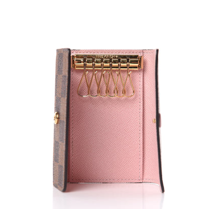Louis Vuitton Damier Ebene Multicles 6 Key Holder Rose Ballerine 5 of 8