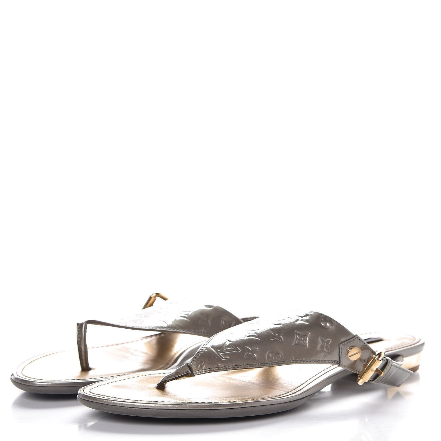 Vernis No Doubt Thong Sandals 39 Gris Art Deco