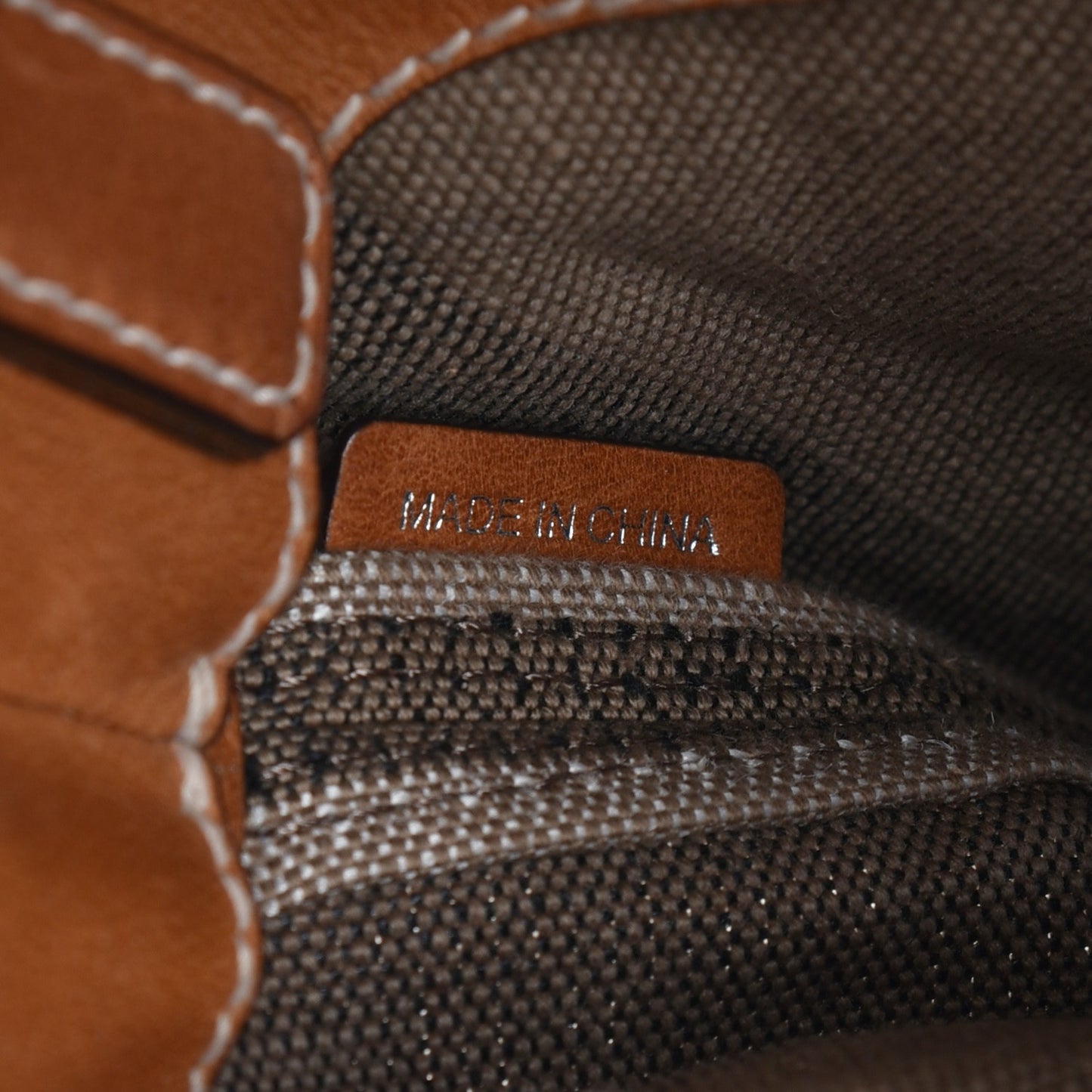Canvas Mega Check Medium Ashby Hobo Saddle Brown