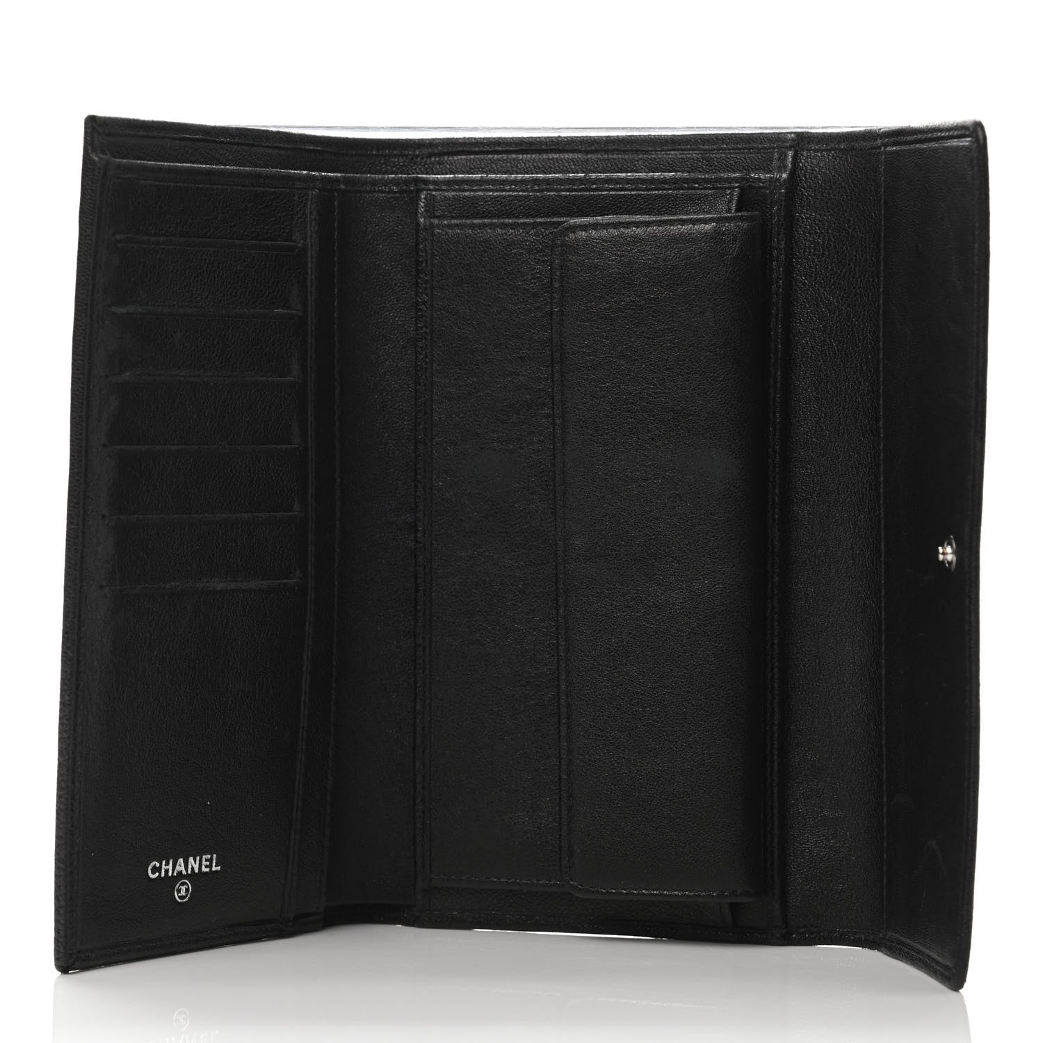 Chanel Calfskin CC Flap Wallet Black 4 of 4
