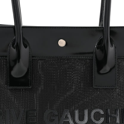 Saint Laurent Mesh Patent Rive Gauche Tote Black 12 of 21