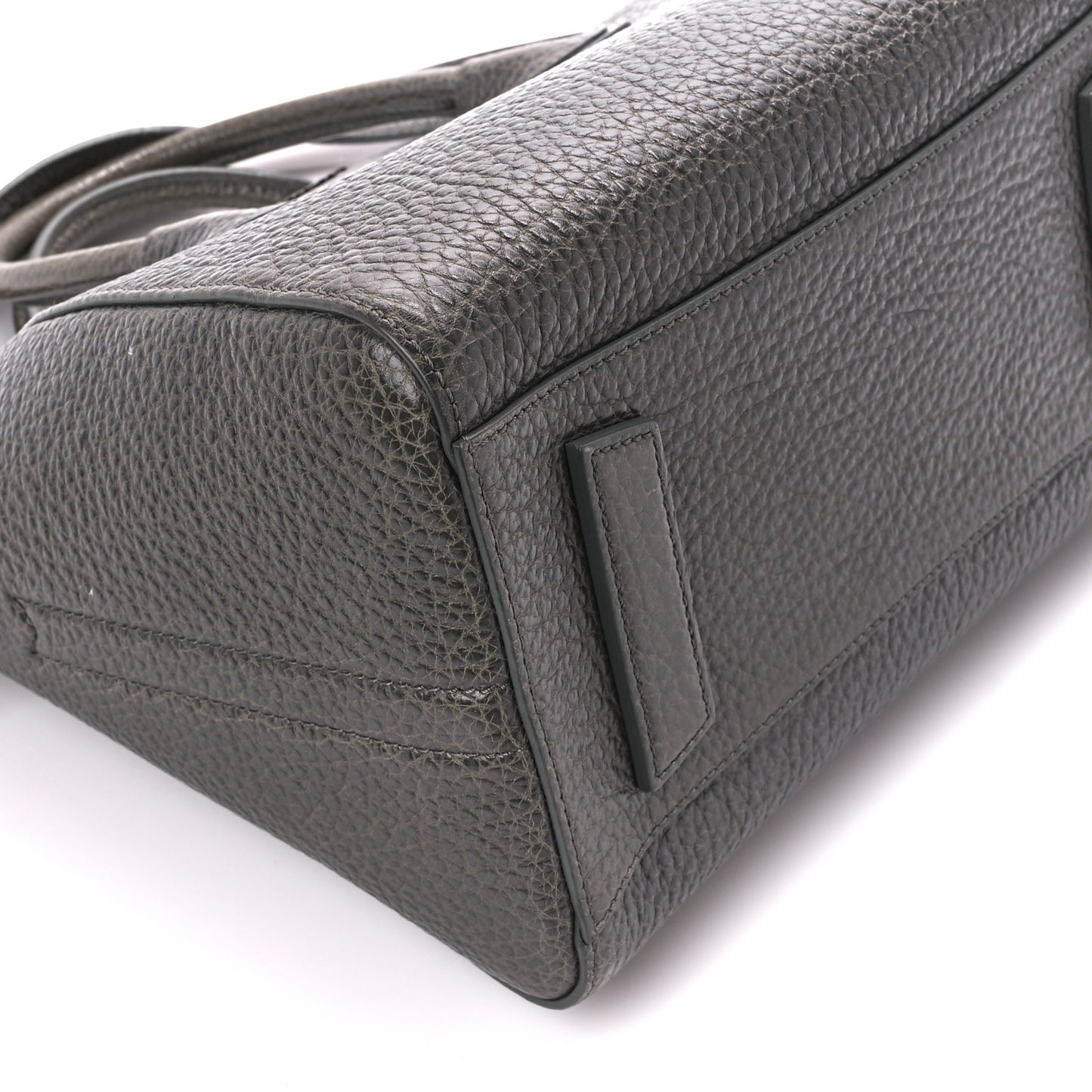 Pebbled Calfskin Small Antigona Dark Grey