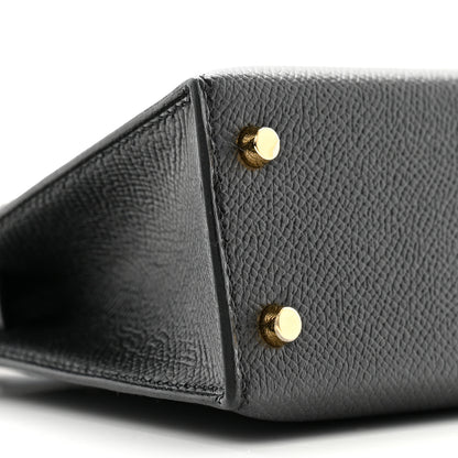 Hermes Epsom Mini Kelly Sellier 20 Black 9 of 11