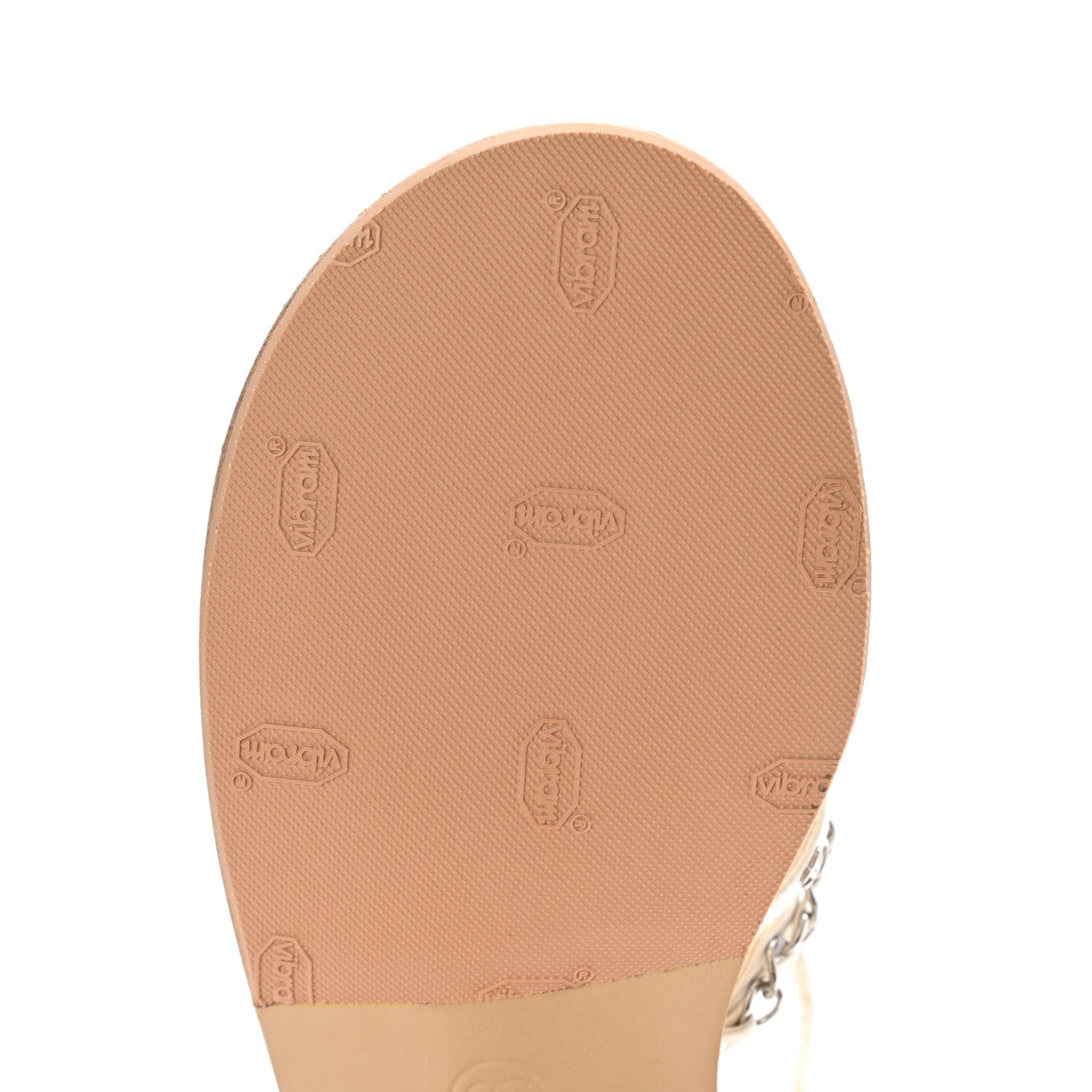 Chanel Calfskin Chain CC Sandals 39 White 10 of 10