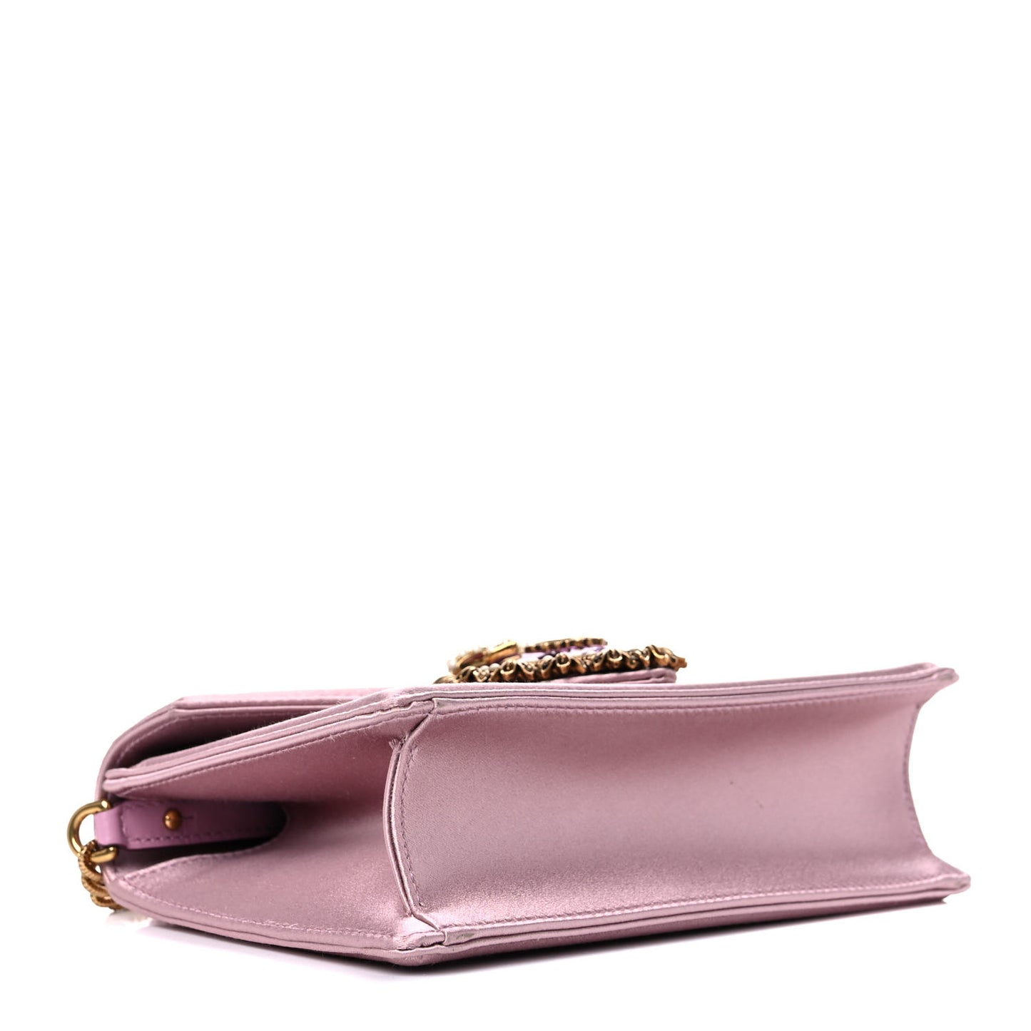 Silk Small Devotion Envelope Top Handle Bag Pink