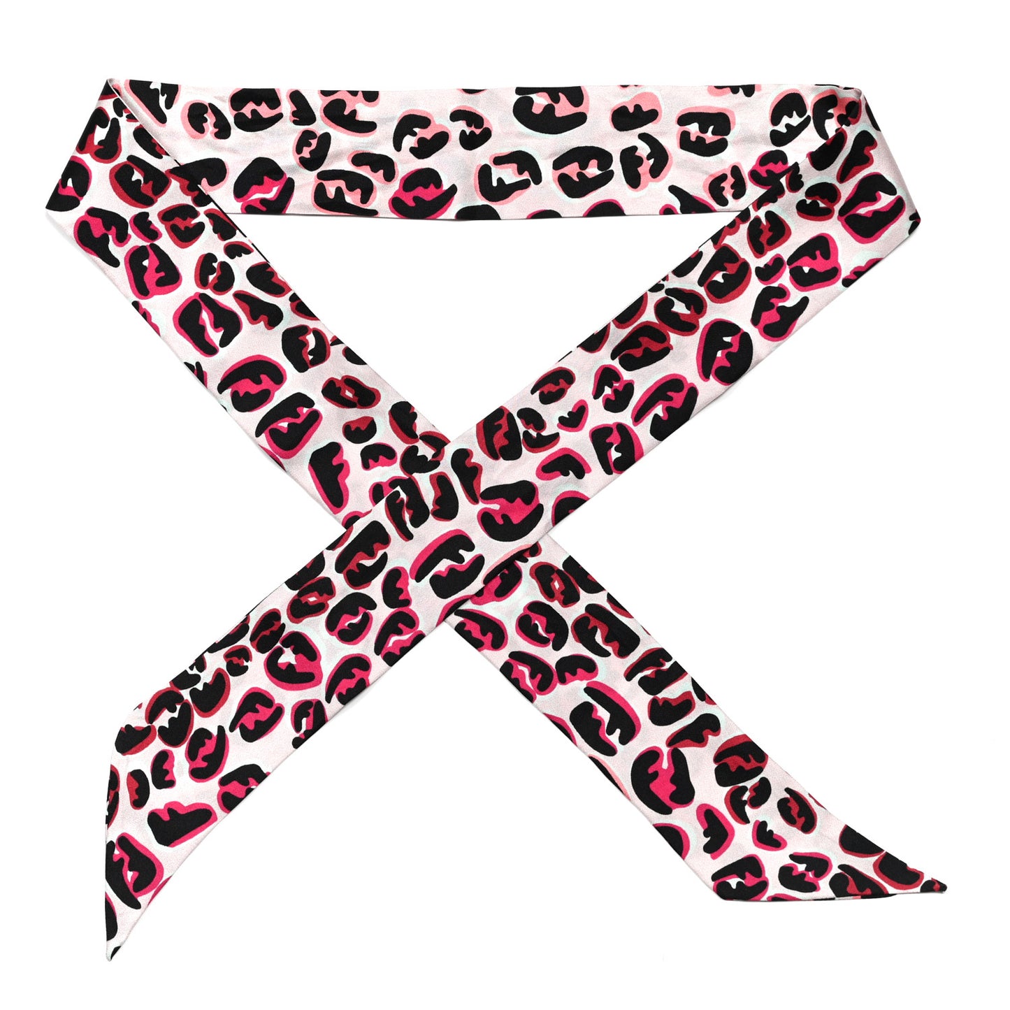 Silk Logo Print Splash Wrappy Bandeau Red