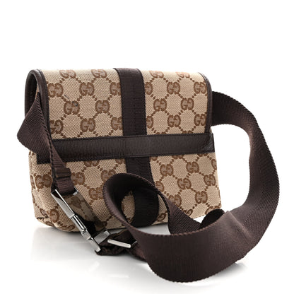Gucci GG Monogram Buckle Belt Bag Dark Brown 3 of 11
