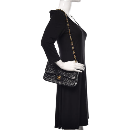 Chanel Lambskin Quilted Small Double Flap Black 2 of 11