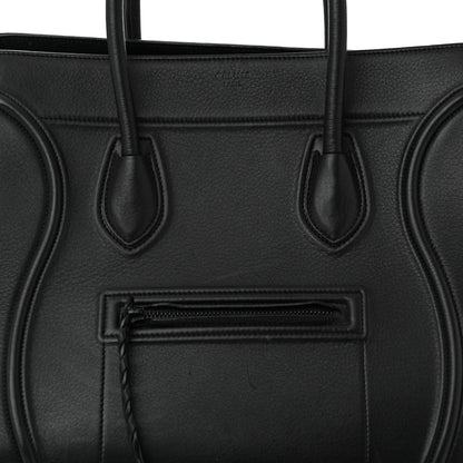 Celine Grained Calfskin Medium Phantom Luggage Black 9 of 12