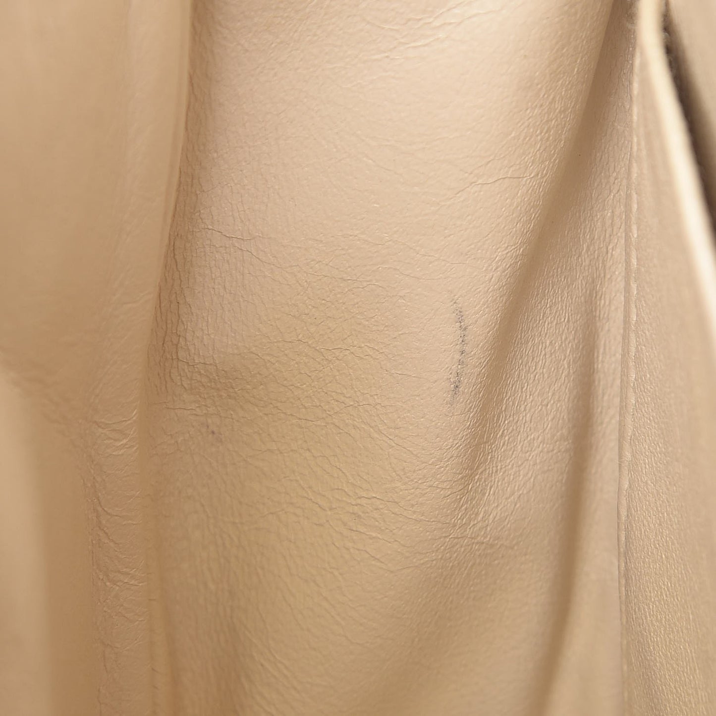 Lambskin Quilted Small Single Flap Beige