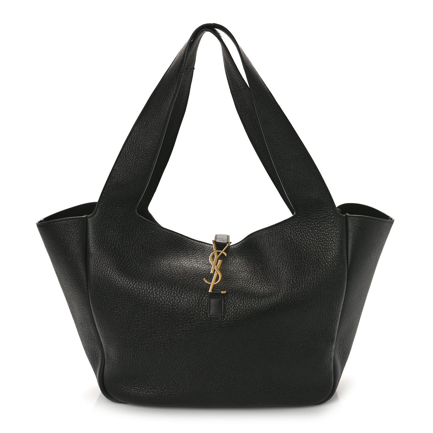 Saint Laurent Grained Deerskin Bea Tote Black 1 of 8