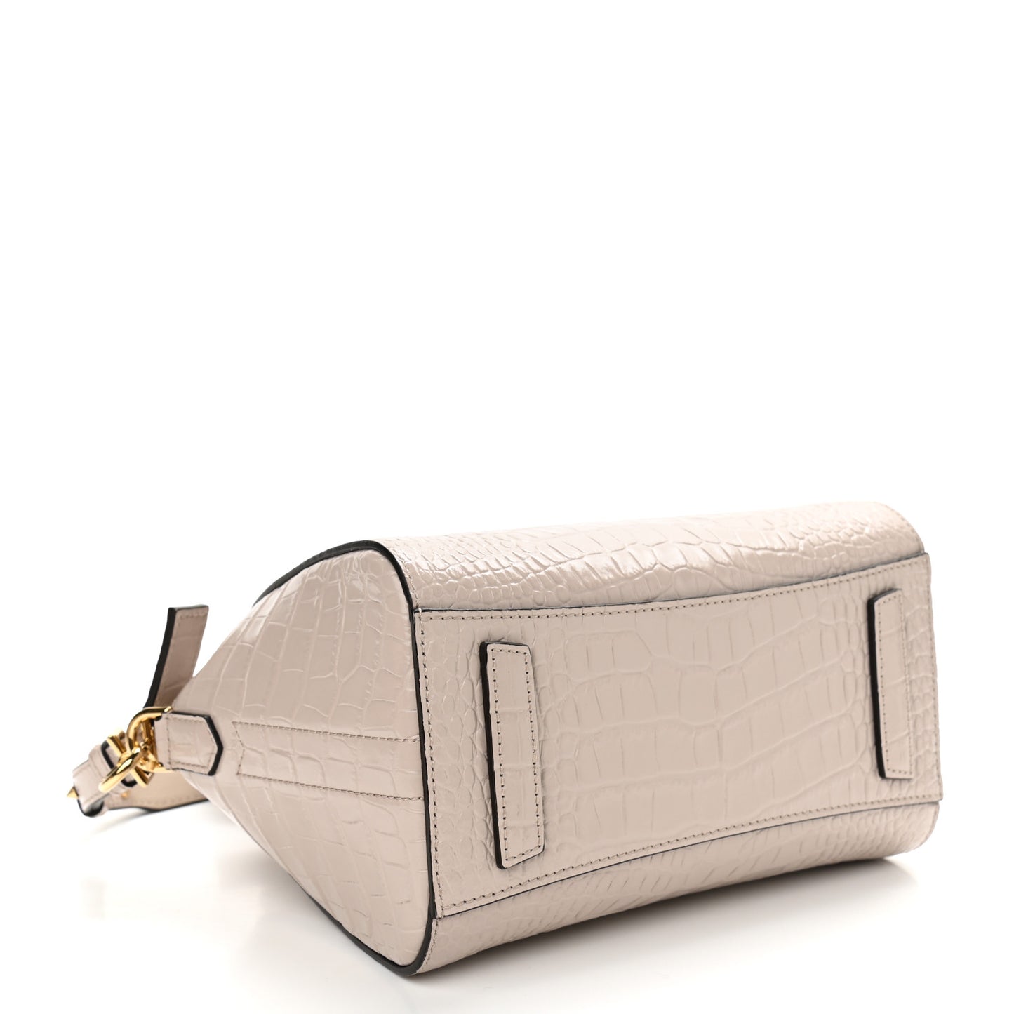Calfskin Crocodile Embossed Mini Antigona Dune