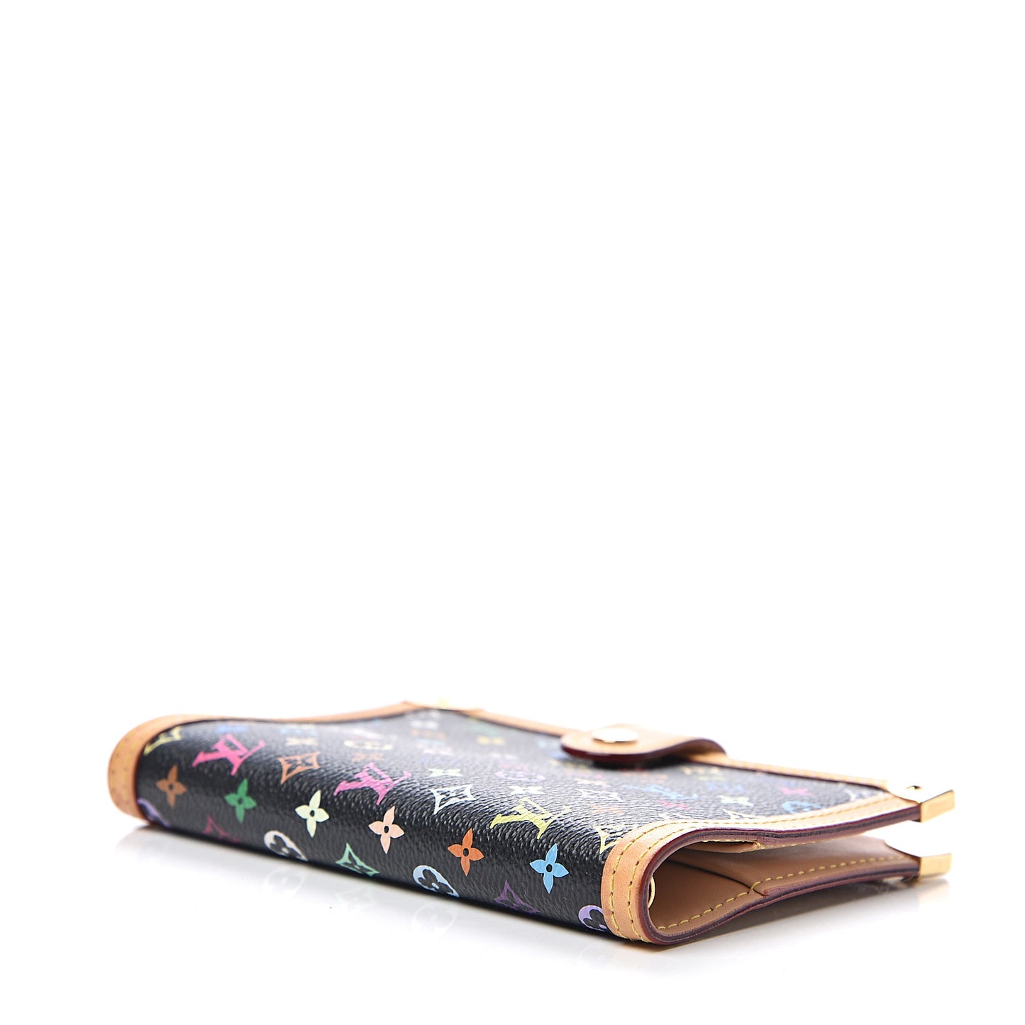 Monogram Multicolor Small Ring Agenda Cover Black