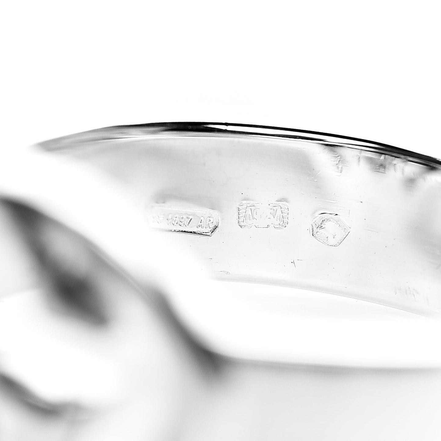 Sterling Silver Interlocking G Ring 54 6.75