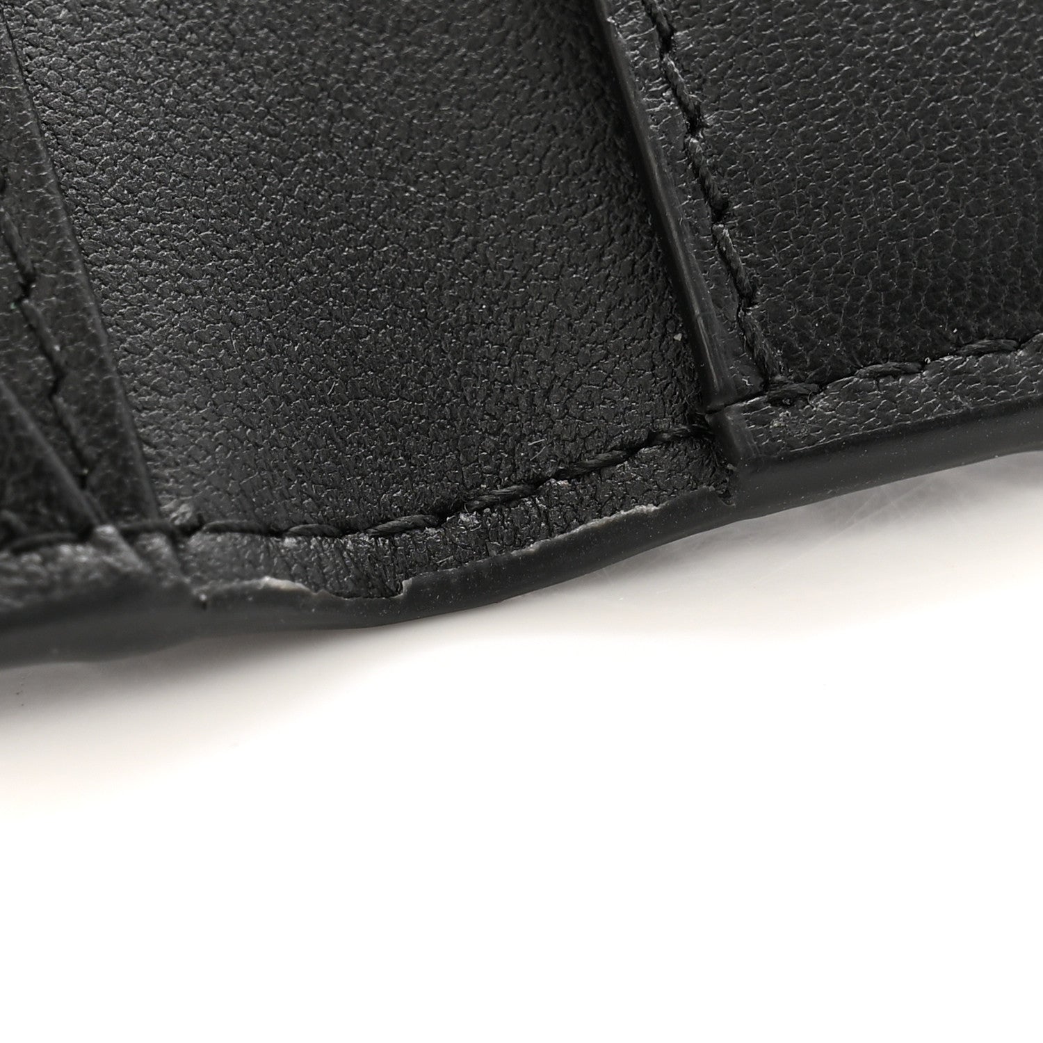 Christian Dior Supple Calfskin Cannage Caro Dandelion Card Holder Black 8 of 9