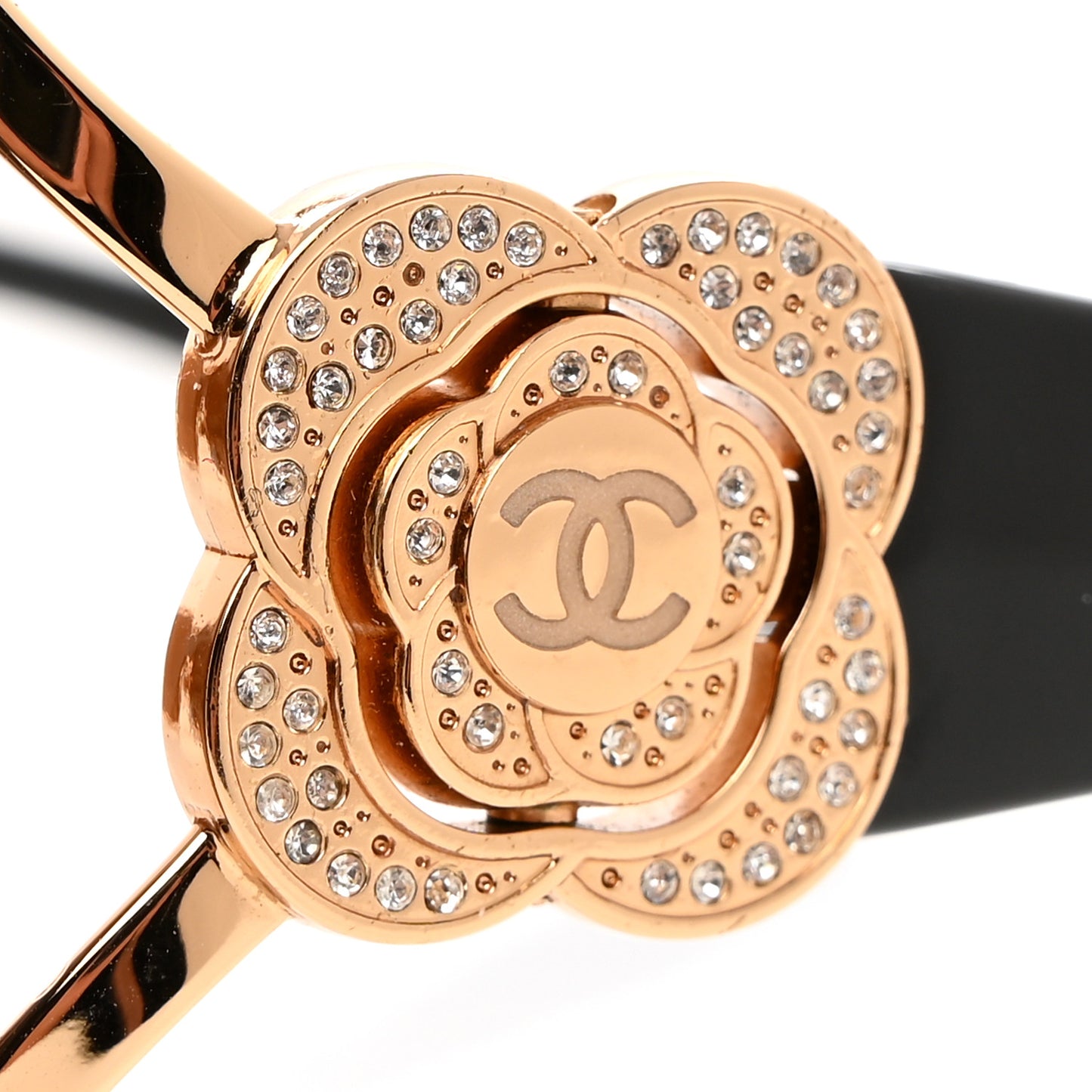 Swarovski Crystal Camellia CC Sunglasses 4164-B Bronze