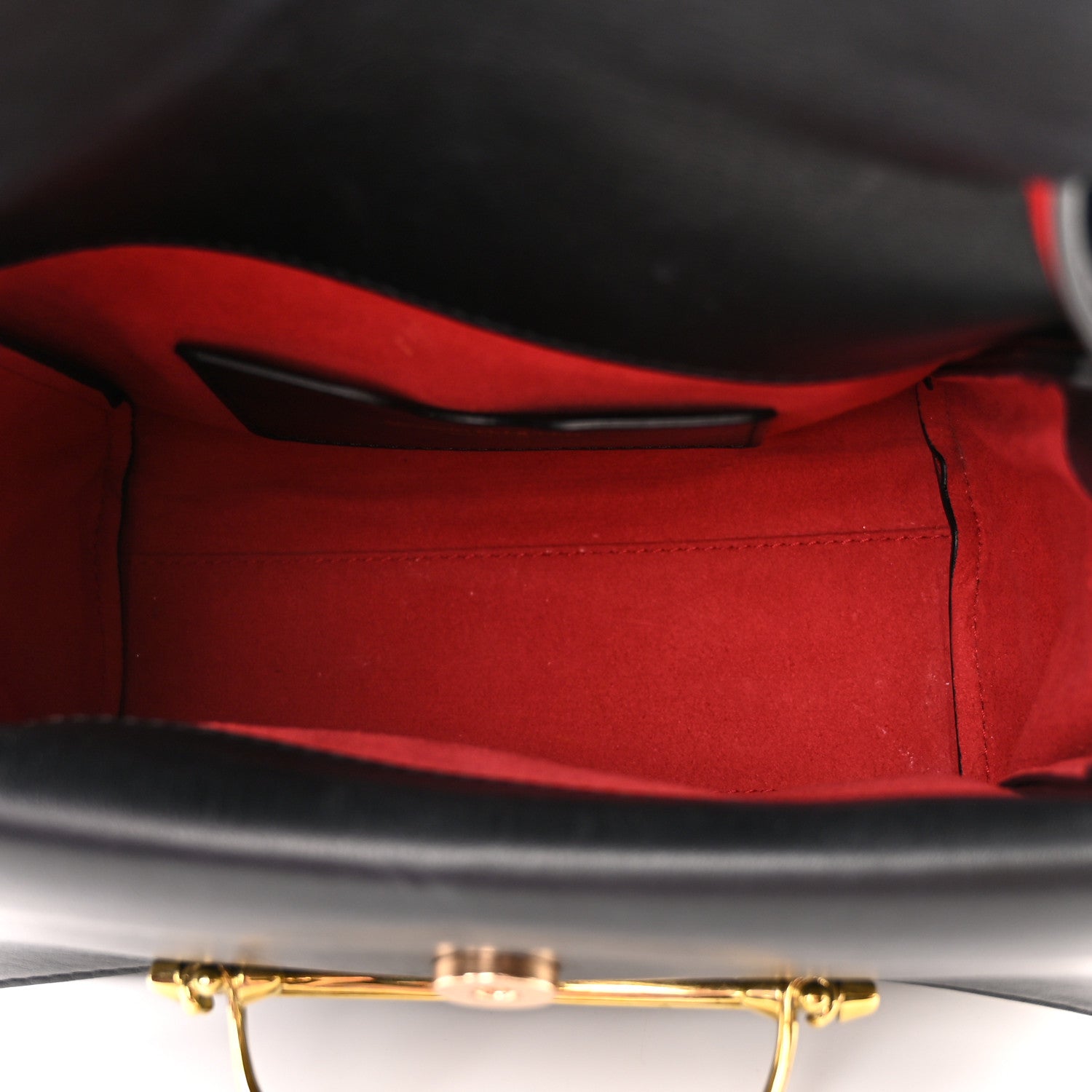 Alexander McQueen Calfskin The Small Story Bag Black Red 5 of 14