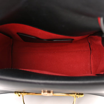 Alexander McQueen Calfskin The Small Story Bag Black Red 5 of 14