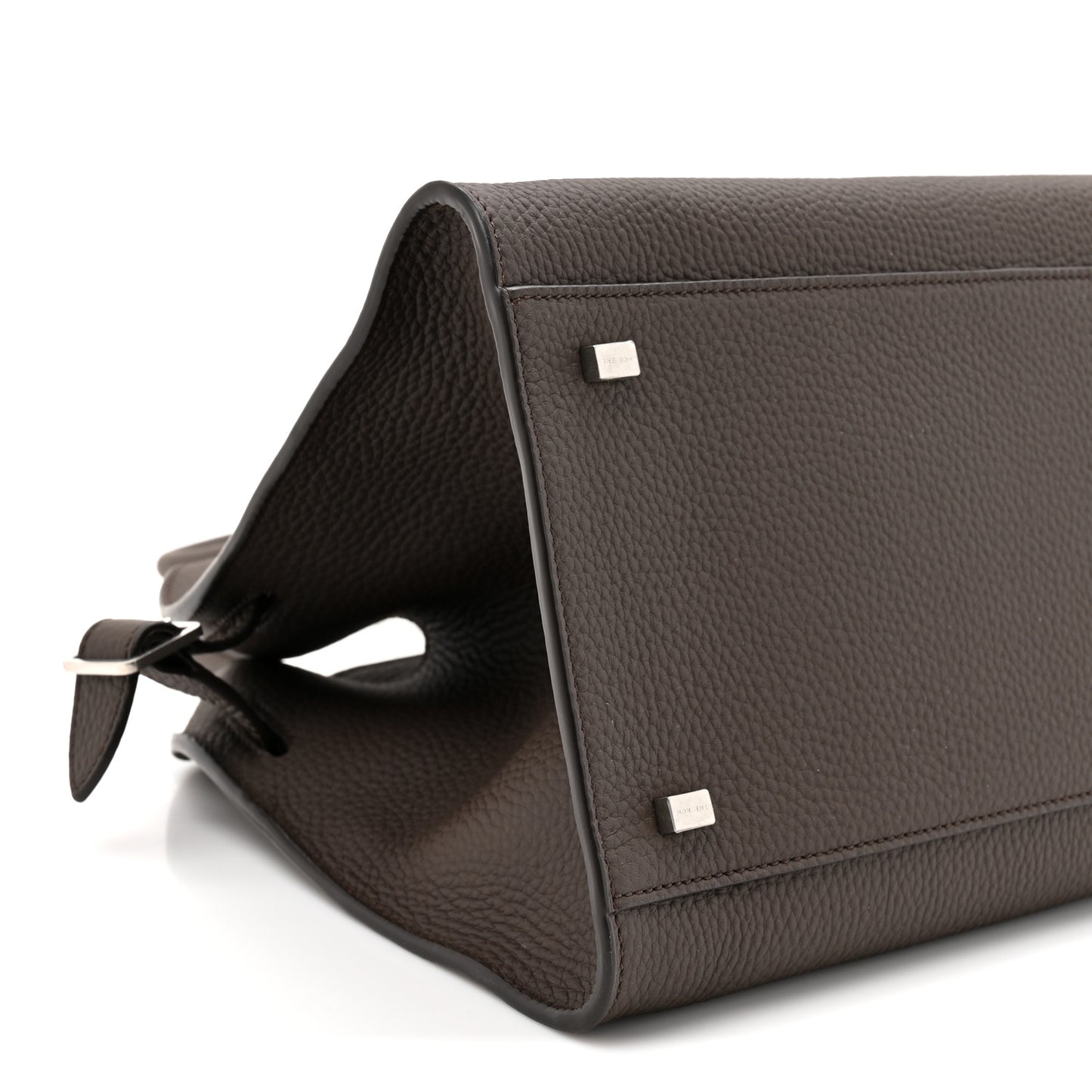 Matte Grained Calfskin Soft Margaux 12 Deep Brown
