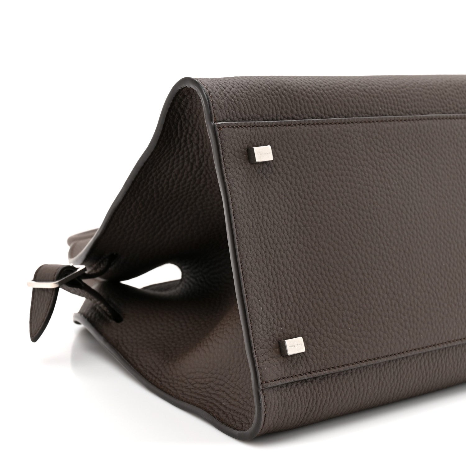 The Row Matte Grained Calfskin Soft Margaux 12 Deep Brown 9 of 9