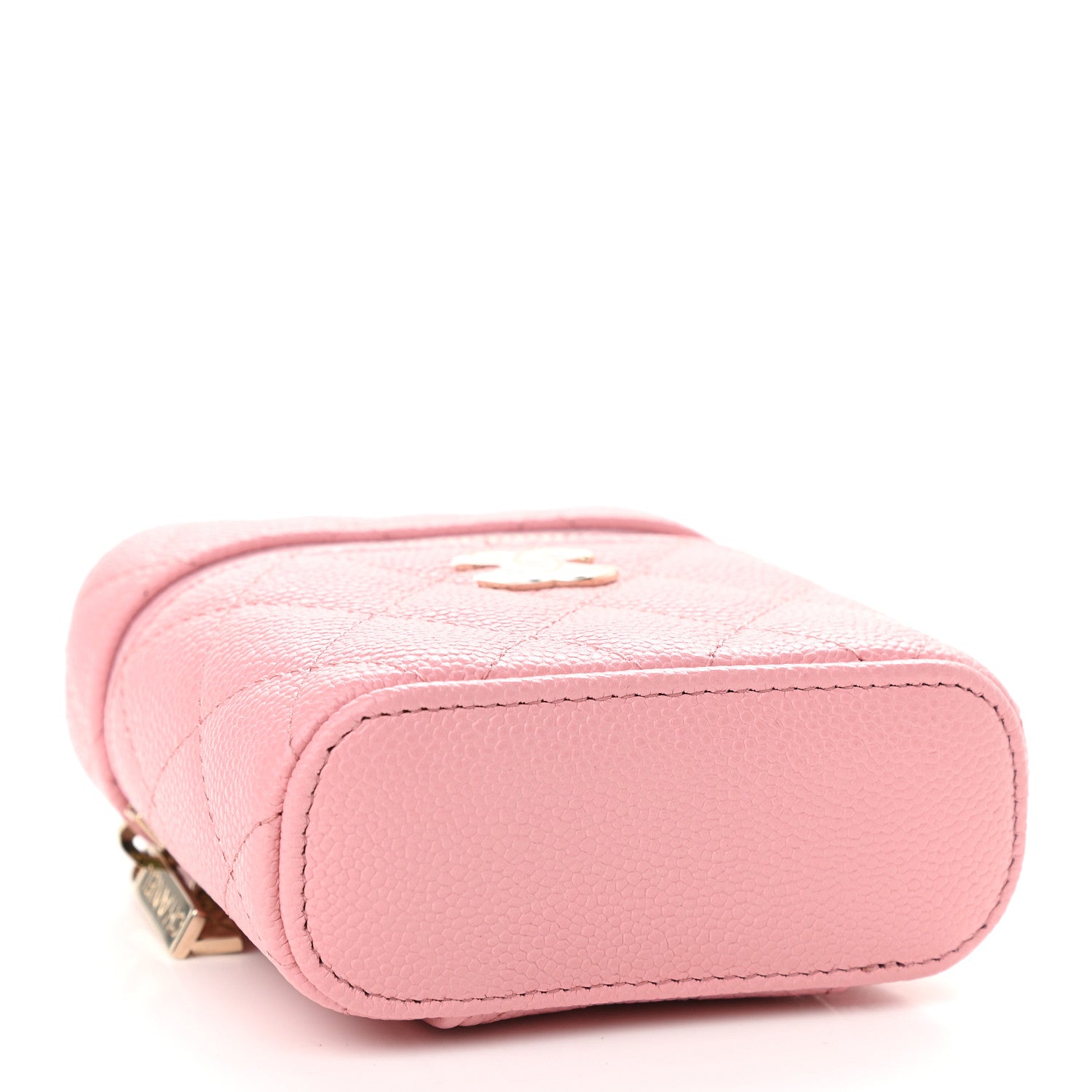 Chanel Caviar Quilted Small Handle With Care Vanity Case With Chain Pink 4 of 9