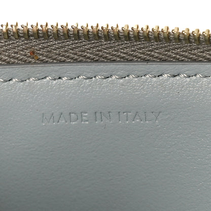 Celine Drummed Calfskin Medium Half Zip Multifunction Wallet Coin Purse Taupe 7 of 9